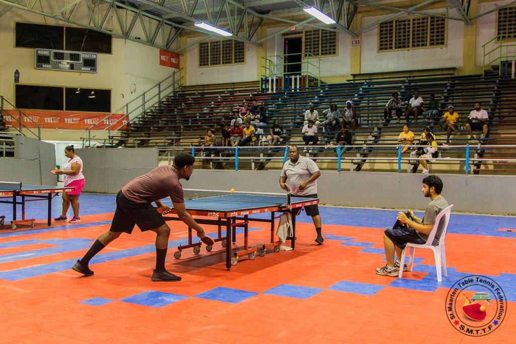 The LBSA flooring and the volleyball floor has been installed