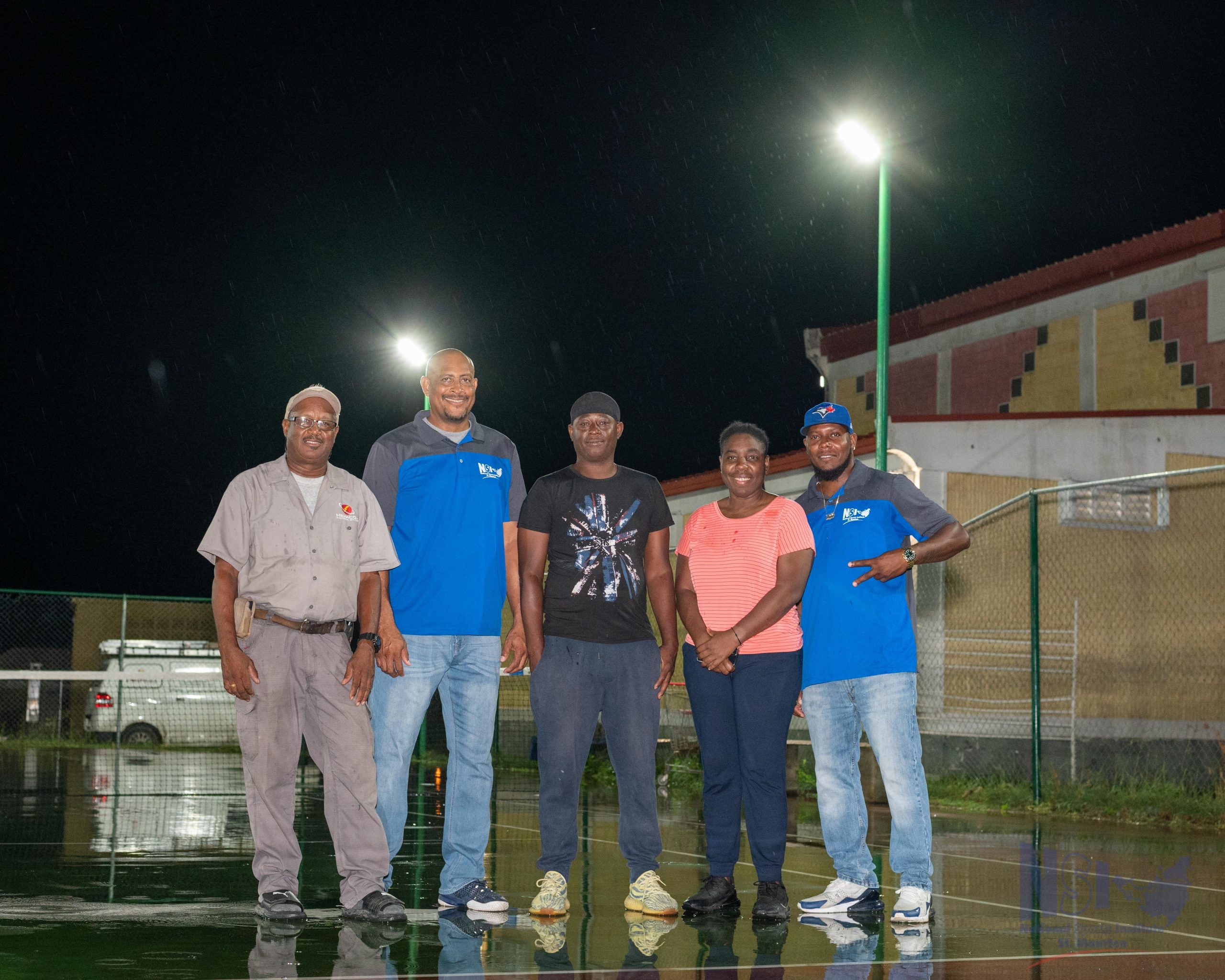 Tennis Court lights inaugurated